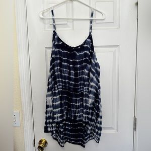 NWOT Never been worn Torrid Size 0 Navy Tie Dye Babydoll Tank Top